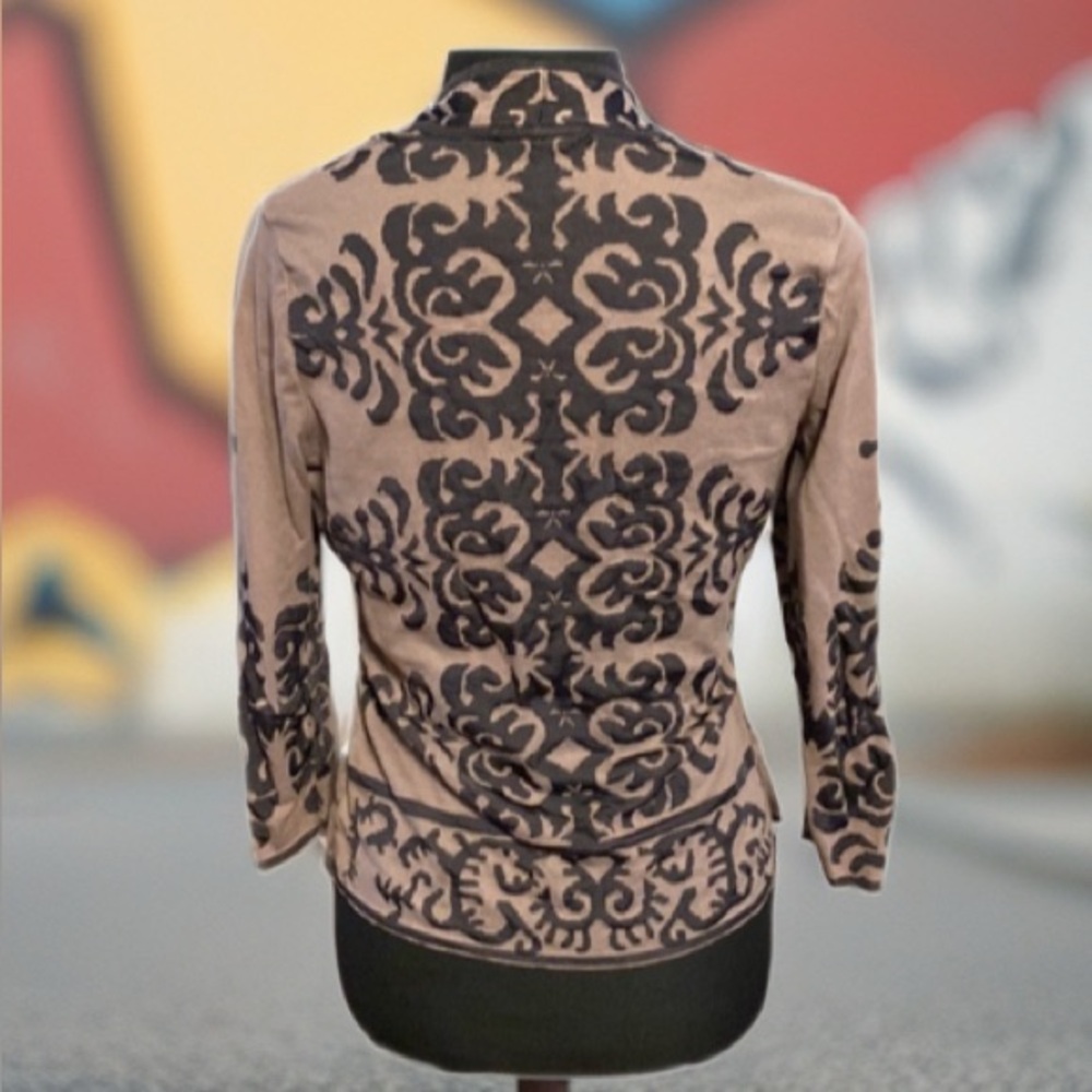 Light weight 3/4 sleeve Nic + Zoe top sz med - Picture 2 of 2